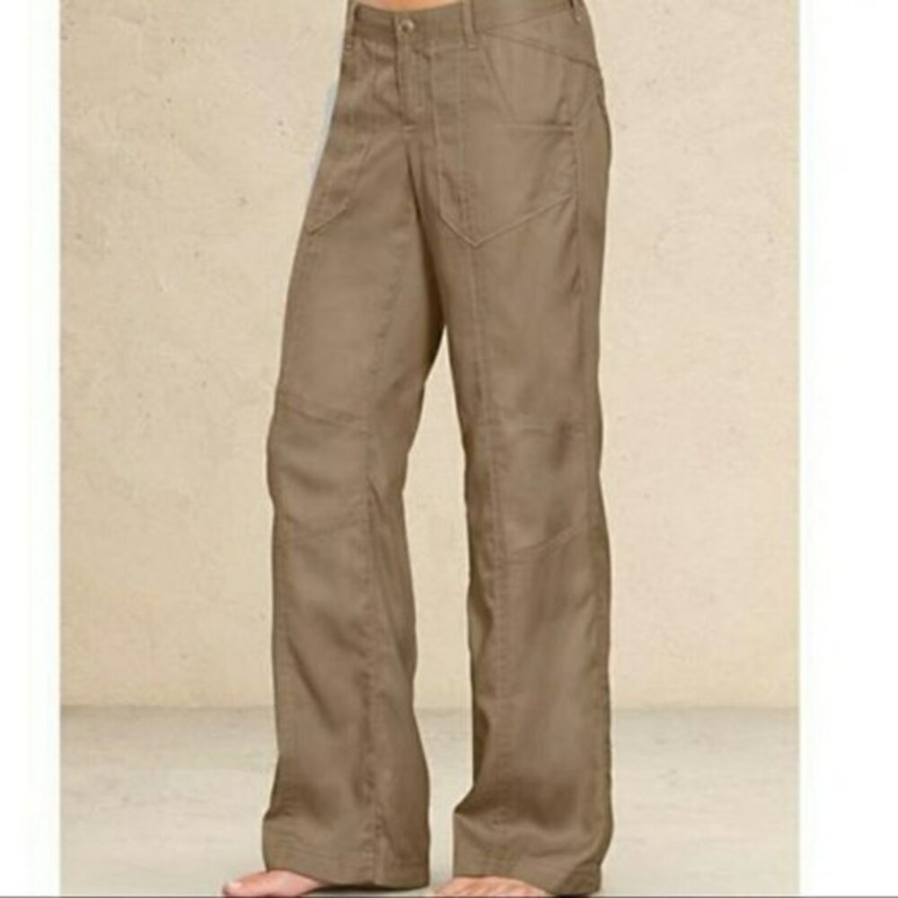 Athleta  Albion Lyocell Casual Athleisure Pants Khakini Lightweight Easy Care 6T